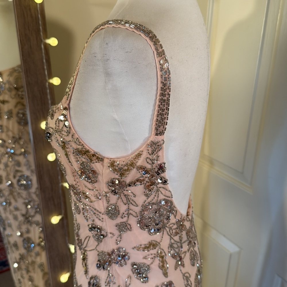 MAC DUGGAL
Hand Beaded Floral Gown with Beaded Spaghetti Straps - Picture 10 of 17